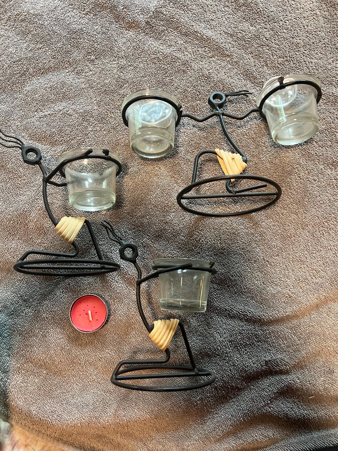 Wire Tree Tea Light Set of 3 African Wire Sculpture Tea Light Holders - Etsy