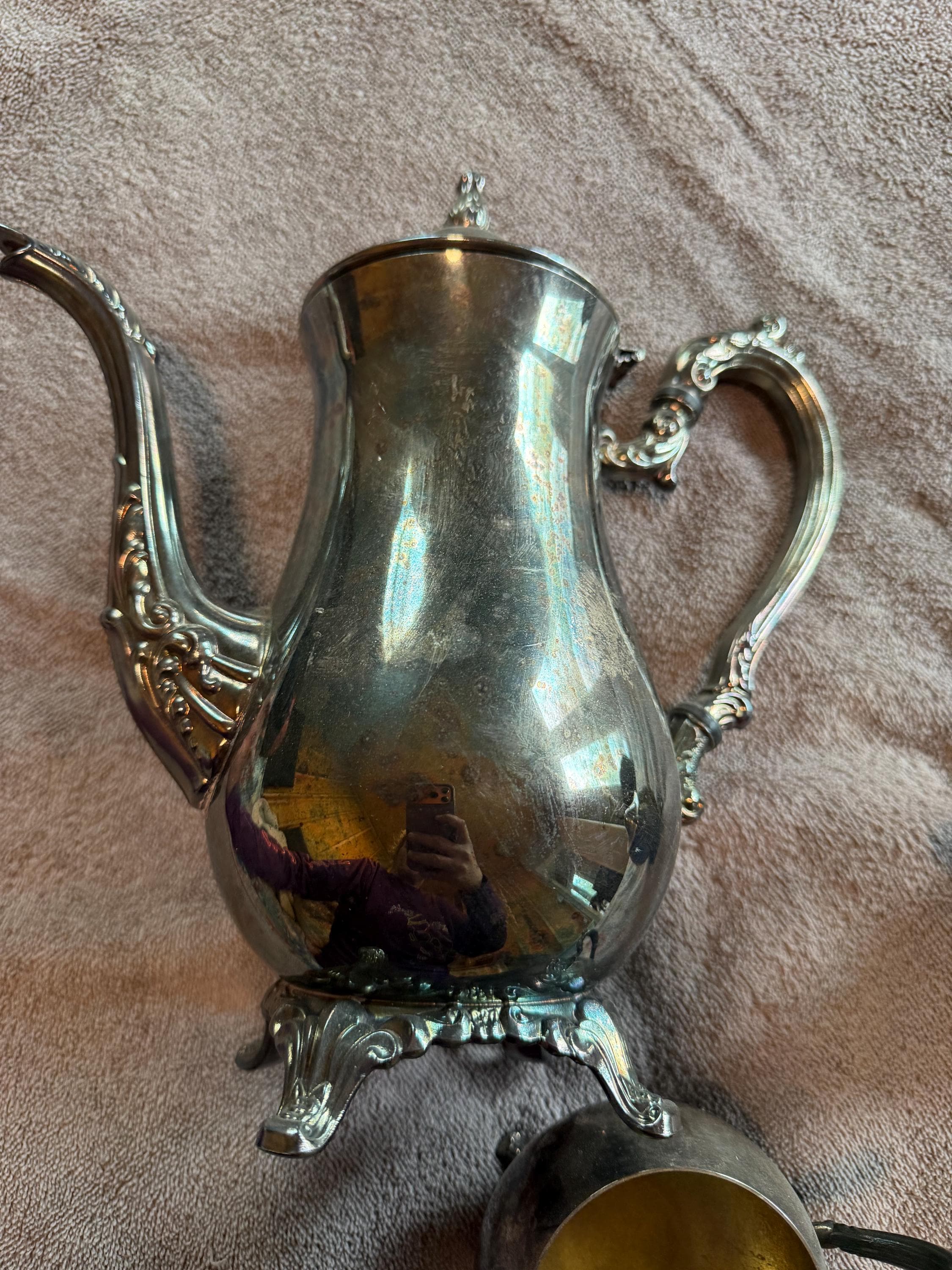 Antique Oneida Silver Plated Coffee Tea Set - Etsy