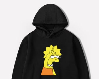 pink lisa simpson hoodie