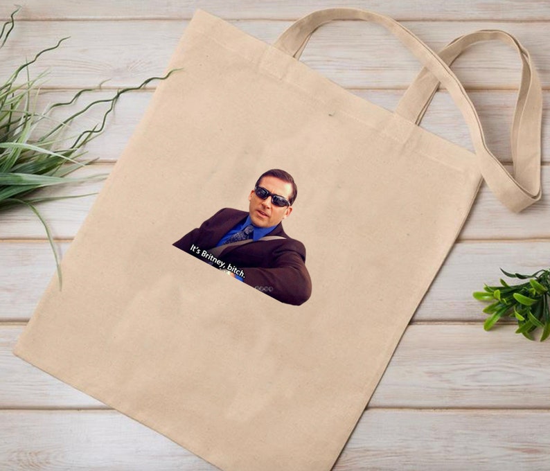 Cute Tote Bag Vintage Tote Bag The Office Its Britney Tote Bag Michael Scott Tote Bag The Office Tv Show Tote Bag Gifts For Her