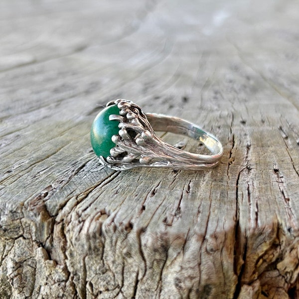 Silver Organic Brutalist Ring
