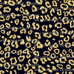 Gold Glitter Digital Paper, Black and Gold Digital Paper, Cheetah Seamless, Cheetah Seamless File, New Years Seamless, Seamless Pattern