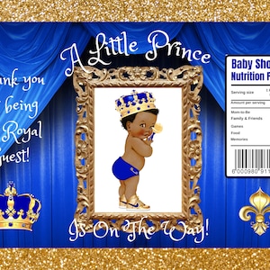 Royal Prince Chip Bag Template (CANVA editable)