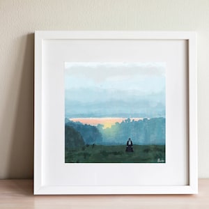 Stolz und Vorurteil, Digital Download, druckbares Kunstwerk, Gemälde, Mr. Darcy, Jane Austen, Quadrat, Originalkunstwerk, Filmszene