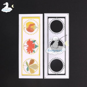 Plantilla de estampado diseño de marco 10 plantillas de perforación tarjeta de felicitación tarjetas perforadas en relieve