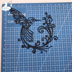 Prägeschablone Kolibris Stanzschablone Vogel prägen stanzen Tier Grußkarten