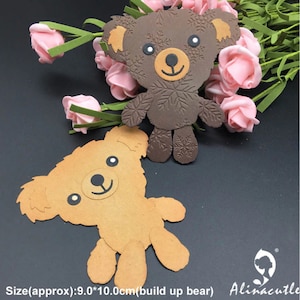 Pochoir de gaufrage ours en peluche pochoir de poinçonnage pochoir de poinçonnage en relief