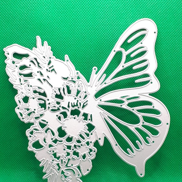 Embossed butterfly large punching template