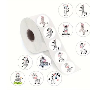Aufkleber Zebra 50 Stück coole Sticker Siegel