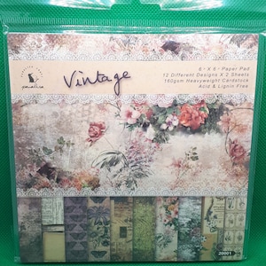 Blocco di carta artigianale 12 disegni diversi, set di carta da 160 g per scrapbooking, cartoline creative, lettere fai da te