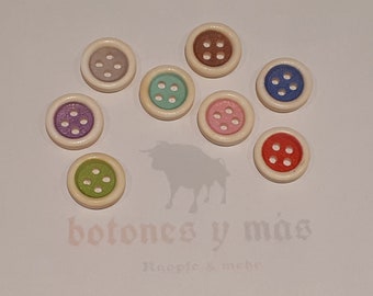 Button natural edge buttons colorful tinkers sewing wooden buttons