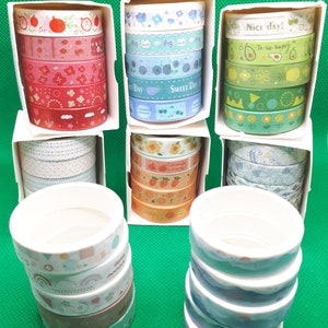 Washi Band 5 Rollen Set Masking Tape Scrapbooking Kreative Karten Brief DIY