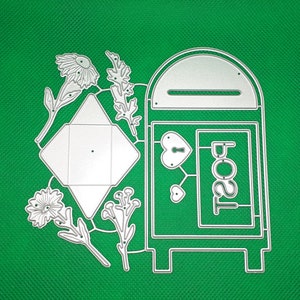 Modello di goffratura post letterbox punzonatura lettera fiore