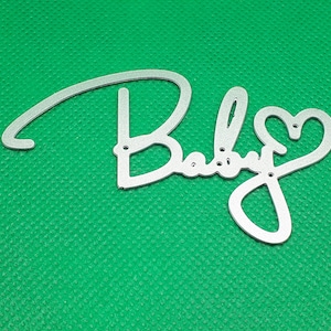 Stencil per goffratura con scritte per bambini con stencil per la creazione di biglietti con punzonatura a cuore
