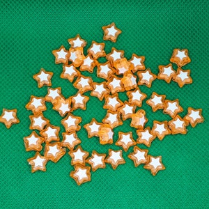 Craft beads stars beads acrylic neon orange 50 acrylic beads craft white sewing