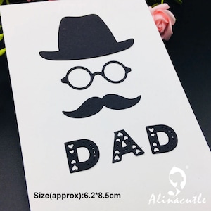 Prägeschablone DAD Stanzschablone Vater prägen stanzen