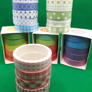 Washi Band Masking Tape 5 Rollen Set Regenbogen Einfarbig Scrapbooking Kreative Karten Brief DIY