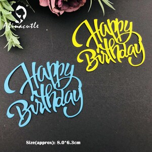 Embossing stencil Happy Birthday snij stencil Gefeliciteerd
