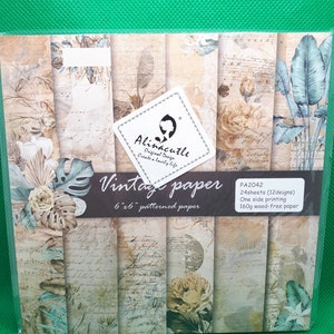 Bastelpapier Paper Pad 12 verschiedene Designs 160g Papier Set für Scrapbooking Kreative Karten Brief DIY