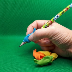 Schrijfhulpmiddel pen houdingcorrectie 5 dolfijnvis potloodhouder kleurrijke dolfijnen