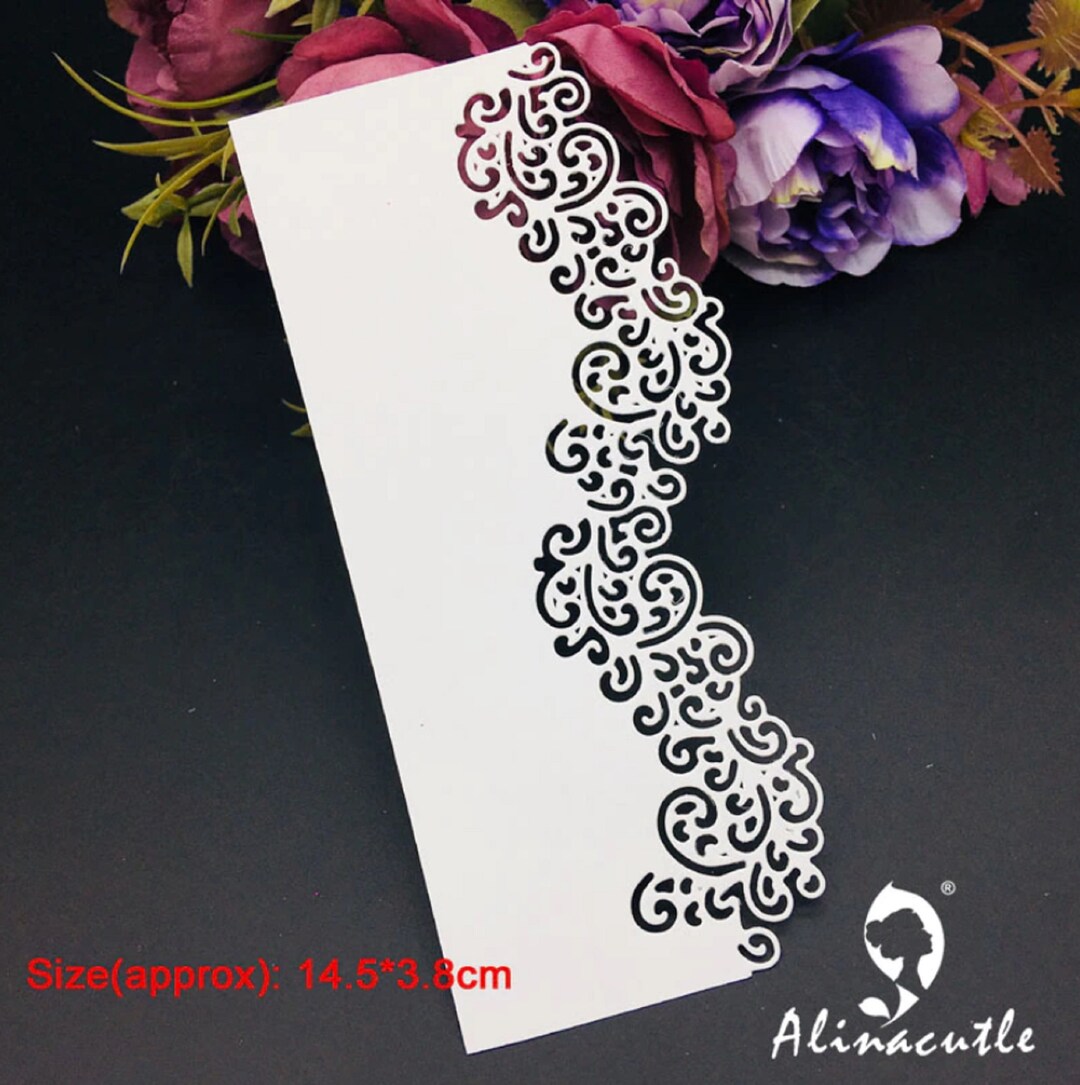 Embossing Template Lace Edge Punching Template Embossing the Frame - Etsy
