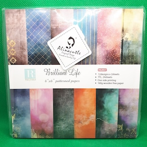 Craft Paper Pad 12 verschillende ontwerpen 160g papierset voor scrapbooking creatieve kaarten Letter DIY