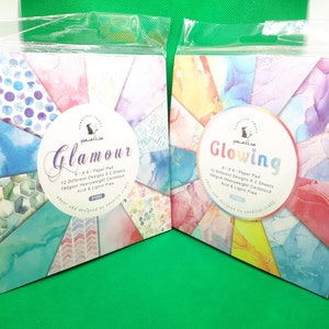 Paper Pad Bastelpapier 12 verschiedene Designs 160g Papier Set für Scrapbooking Kreative Karten Brief DIY