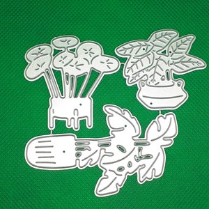 Pochoir de gaufrage plantes d'intérieur fleurs feuilles pochoir de poinçonnage feuille gaufrage pochoir de poinçonnage