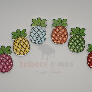 Pineapple button fruit wooden buttons craft sewing wooden button scrapbooking
