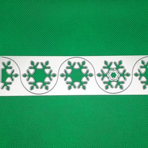 Stencil per goffratura con cornice per fiocco di neve, stencil per taglio con bordo invernale, per punzonatura in rilievo