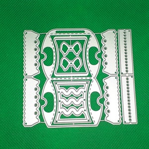Gabarit de gaufrage, boîte d'oreiller, modèle de poinçonnage d'oreiller, boîte de gaufrage