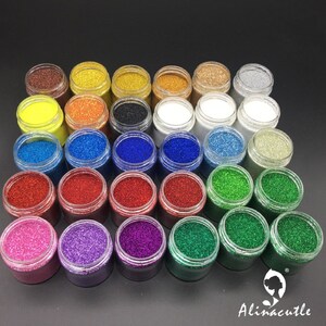 Poudre De Mica Pailletée - 20g - Pour Bougies, Nail Art, Maquillage, Slime Et Loisirs Créatifs
