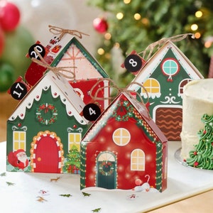 Calendrier de l'Avent Maison Maisons Noël Avent Noël Maison Coffret cadeau