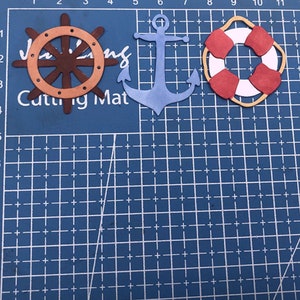 Stencil per goffratura stencil per taglio ancoraggio salvagente goffratura punzonatura stencil per volante creazione di scrapbooking