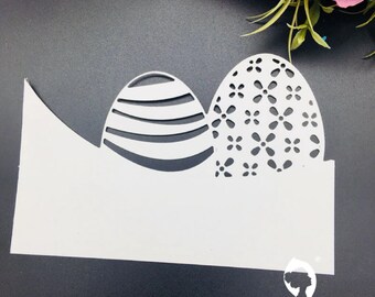 Pregeschabone Easter egg die-cutting stencil Easter embossing punching stencil