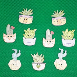 Bottoni in legno di cactus bottoni vegetali lavorazione del legno cucito scrapbooking