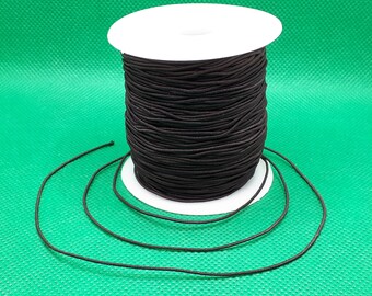 Elastic cord, rubber band, nylon thread, craft tape, face mask, ear loop, 0.8 mm round, brown, string, scrapbooking