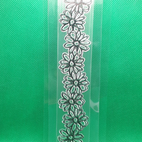 Silicone Stamp Flowers Flower Narrow Stamp Clear Clearstamps