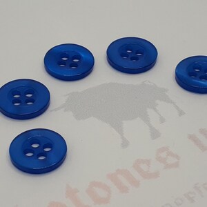 Bouton résine rond 11 mm 4 trous couture artisanale boutons différentes couleurs blau