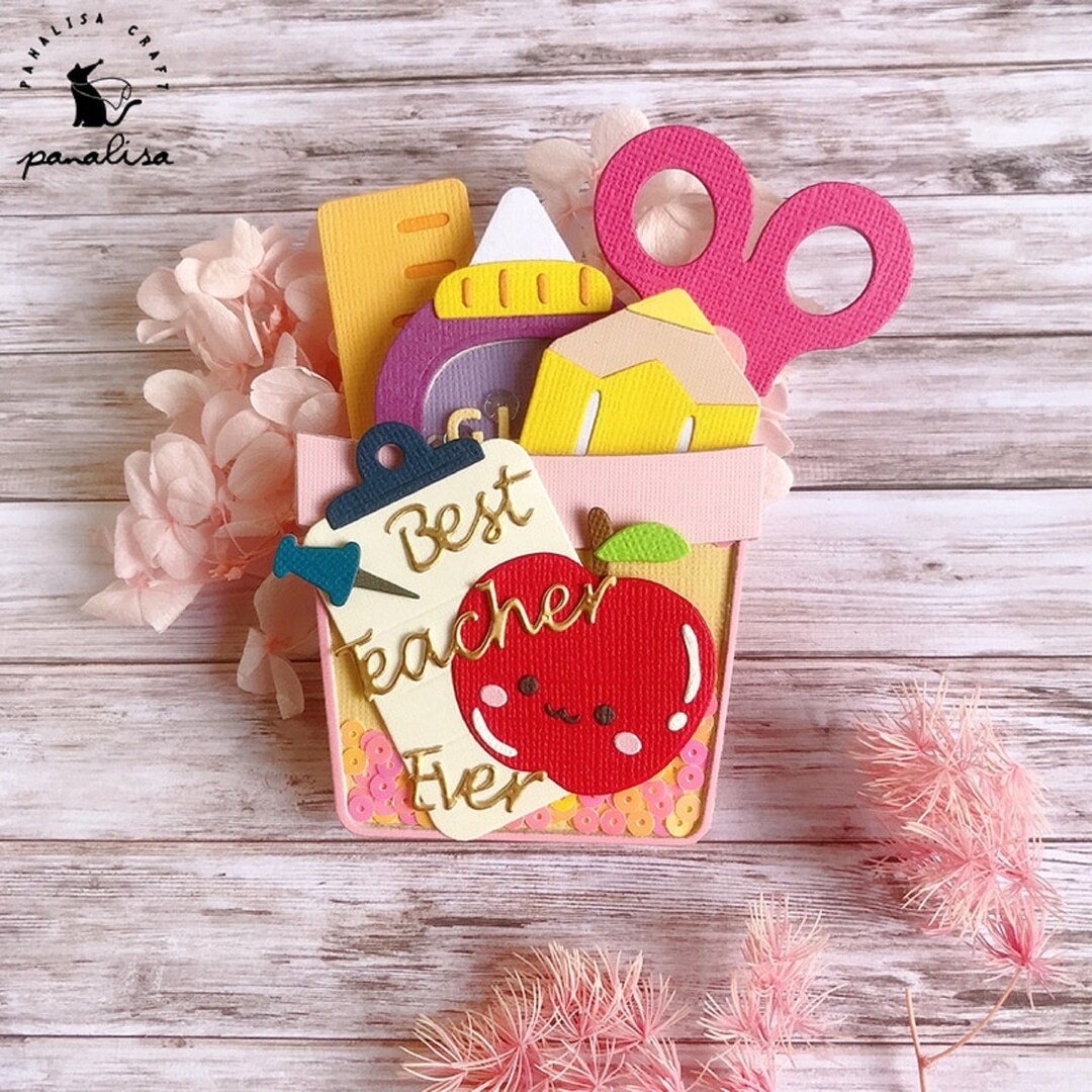 Embossing Stencil School Supplies Cutting Stencil Embossing Scissors ...