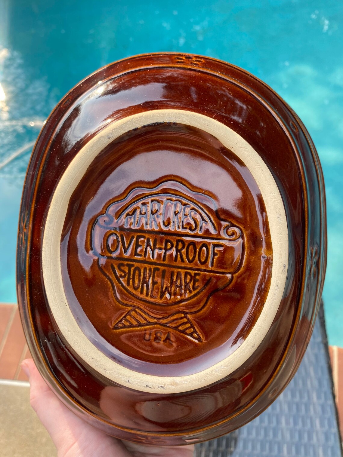 Vintage Marcrest Stoneware Divided Dish Etsy