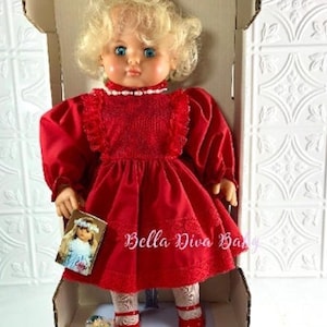 Vintage LISSI BATZ Bätz Dolls SHEILA. Signed 1993 May, 19 3/4&quot; Made in Germany doll, Ltd 1000 pcs- Certificate of Authenticity