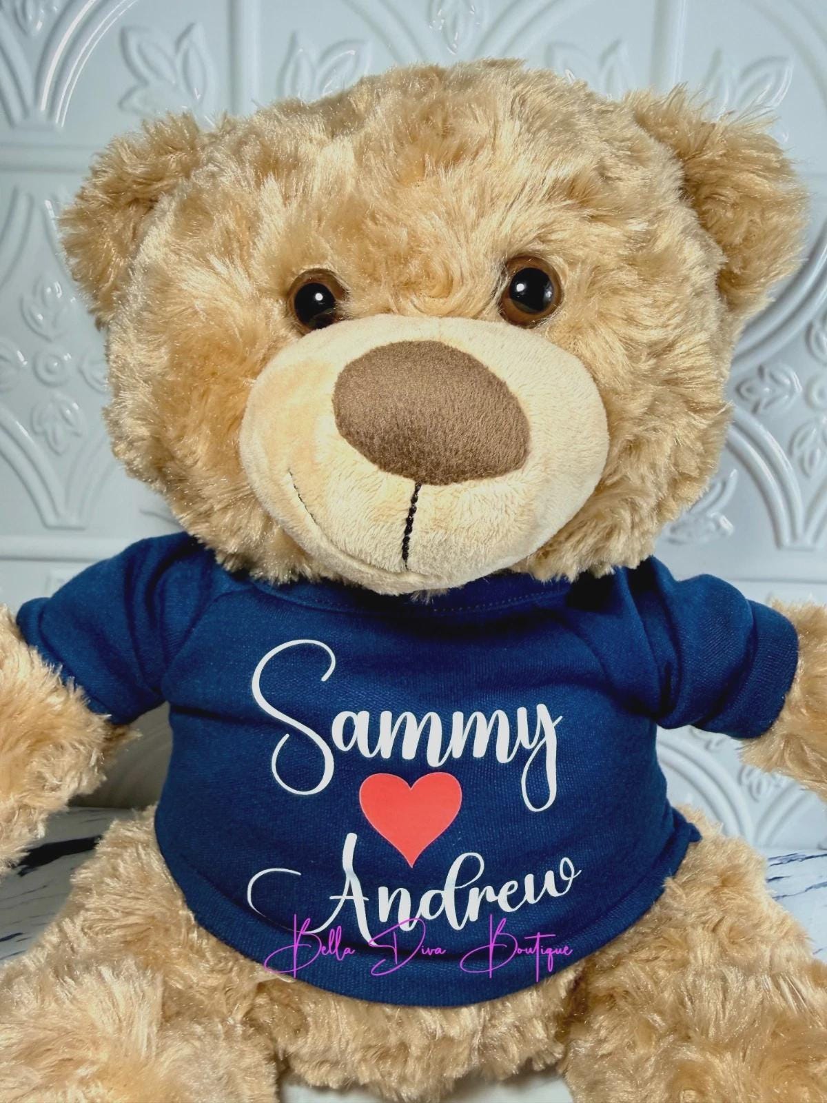 PERSONALIZED NAME Teddy Bear Shirt- CUSTOM Design Stuffed Animals ...