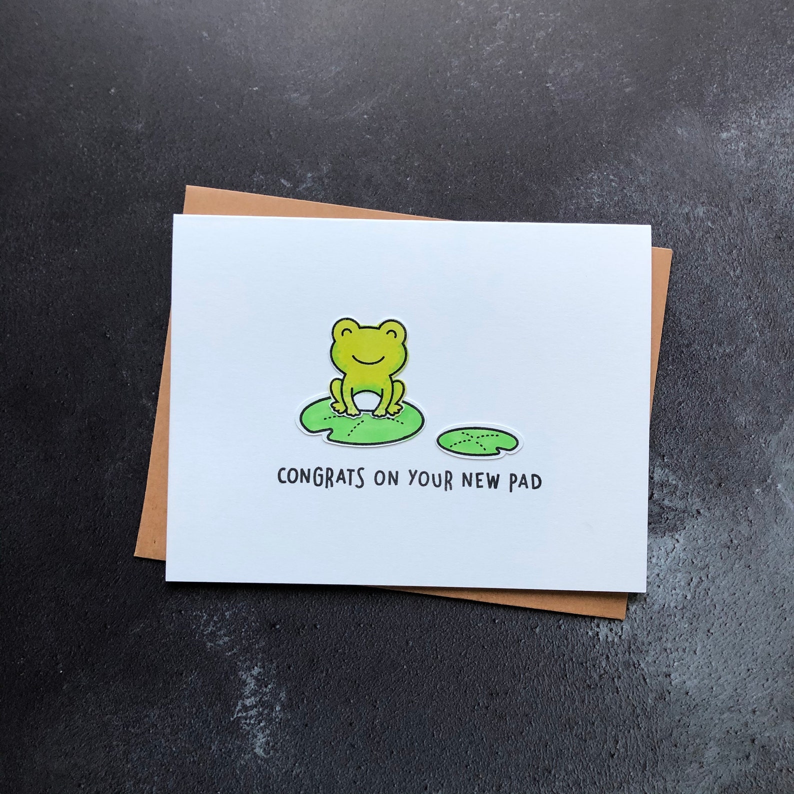 Congrats on Your New Pad Handmade Card New Home Card - Etsy