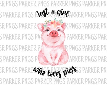 Download Pigs Watercolor Etsy