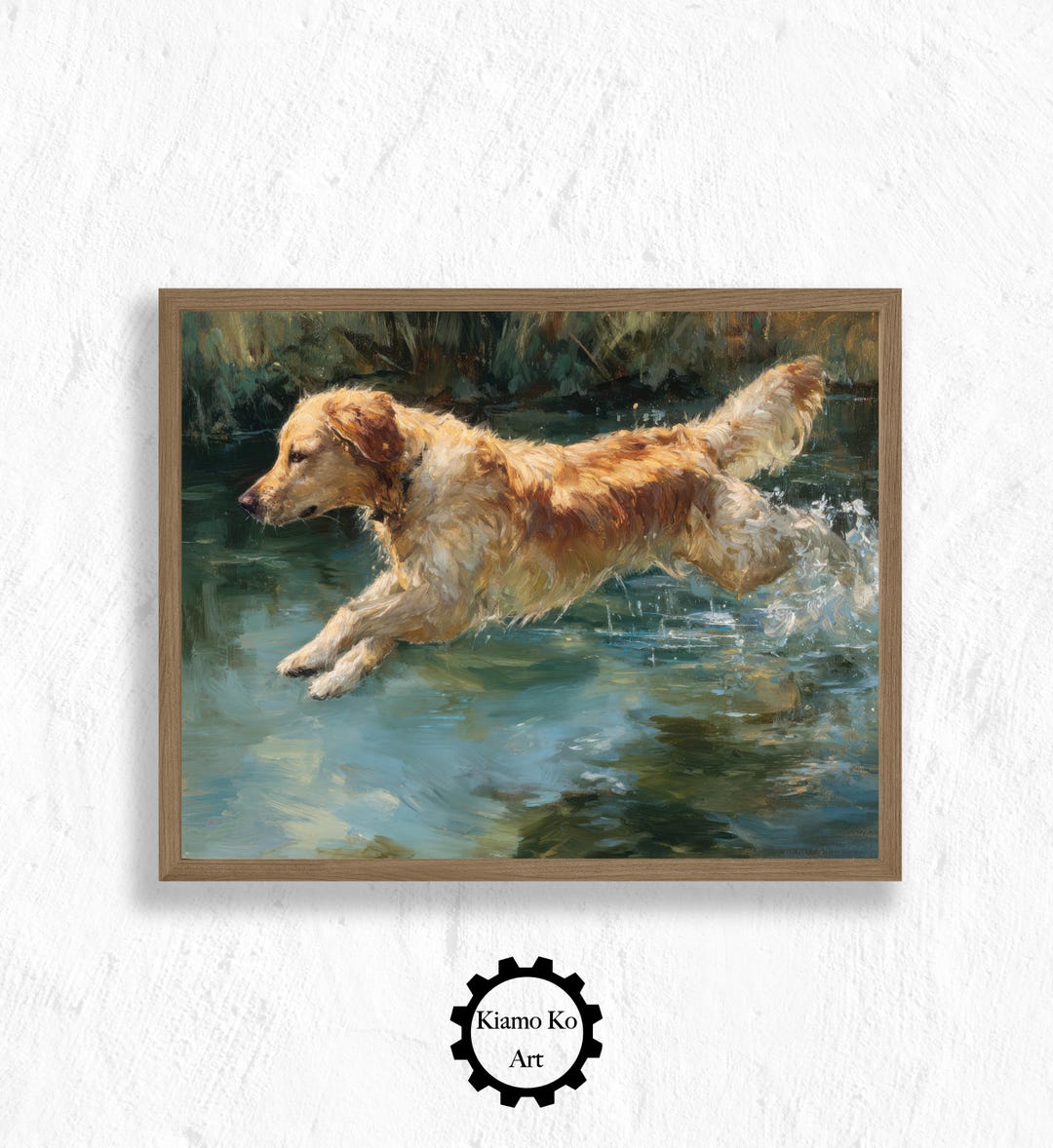 犬の水彩画風特殊アート③（額入り・NFT） ,カテゴリエンタメ/ホビー