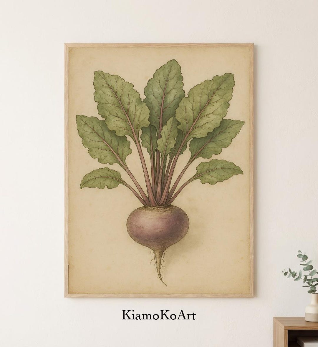 Beet Botanical Illustration PRINTABLE, Vintage Watercolor Art ...