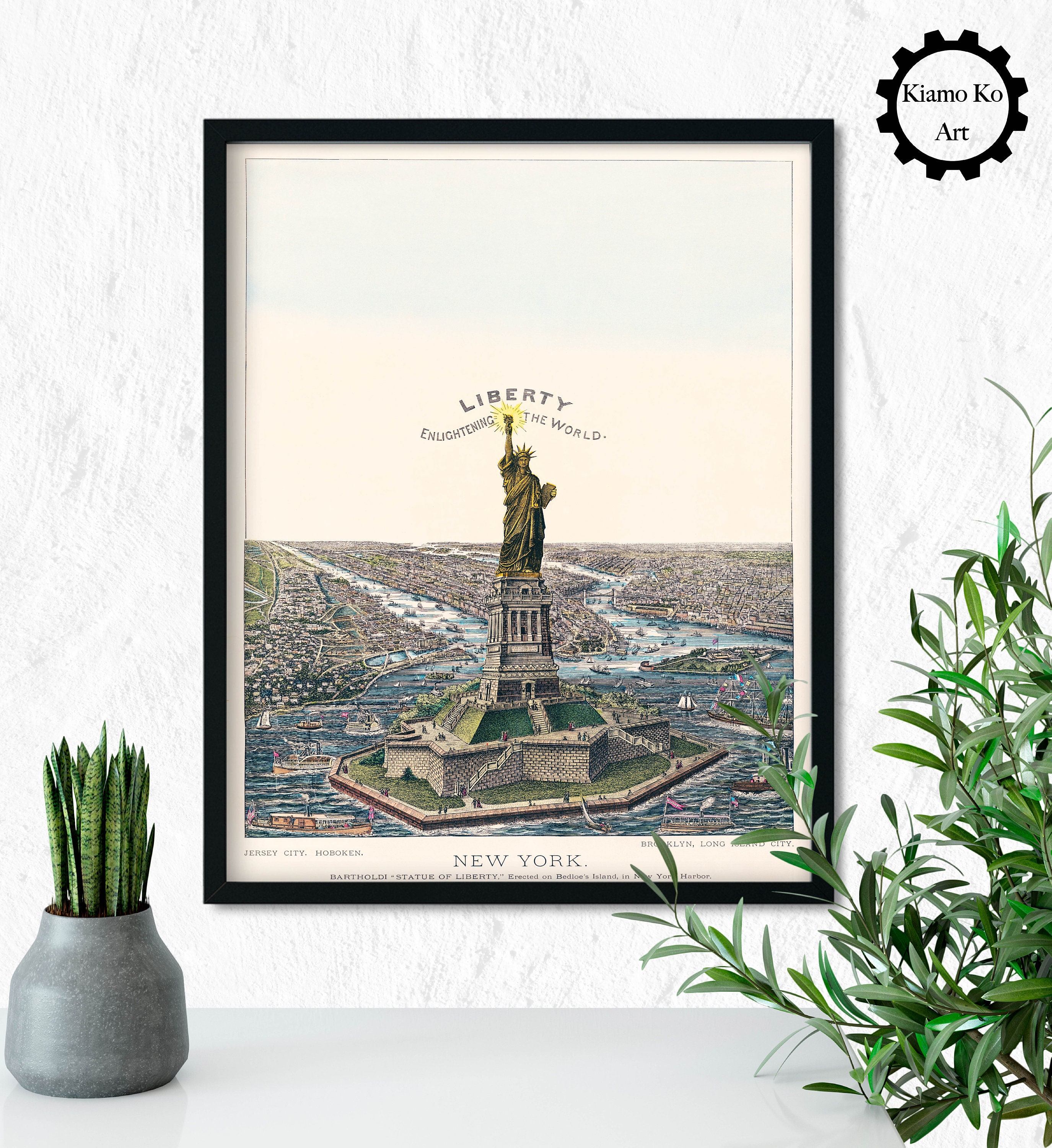 Lady Liberty, Vintage Printable Wall Art, American History