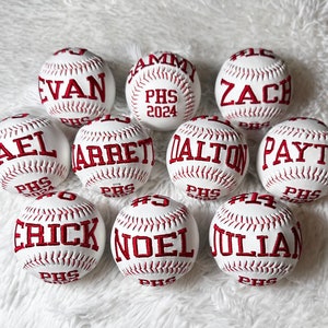Personalisierter Baseball, Baseball-Team-Geschenk, Baseball-Geschenk, Baseball-Trainer-Geschenk, Baseball-Vater-Geschenk, älteres Geschenk, gestickter Baseball, kundenspezifisch