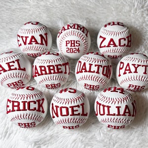 Personalized Baseball, Baseball Team Gift, Baseball Gift, Baseball Coach Gift, Baseball Dad Gift, Senior Gift, Embroidered Baseball, Custom